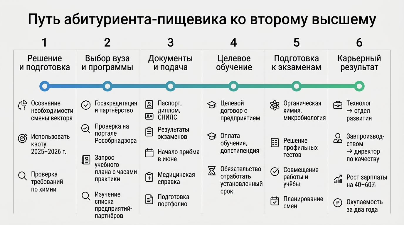 Путь абитуриента-пищевика ко второму высшему